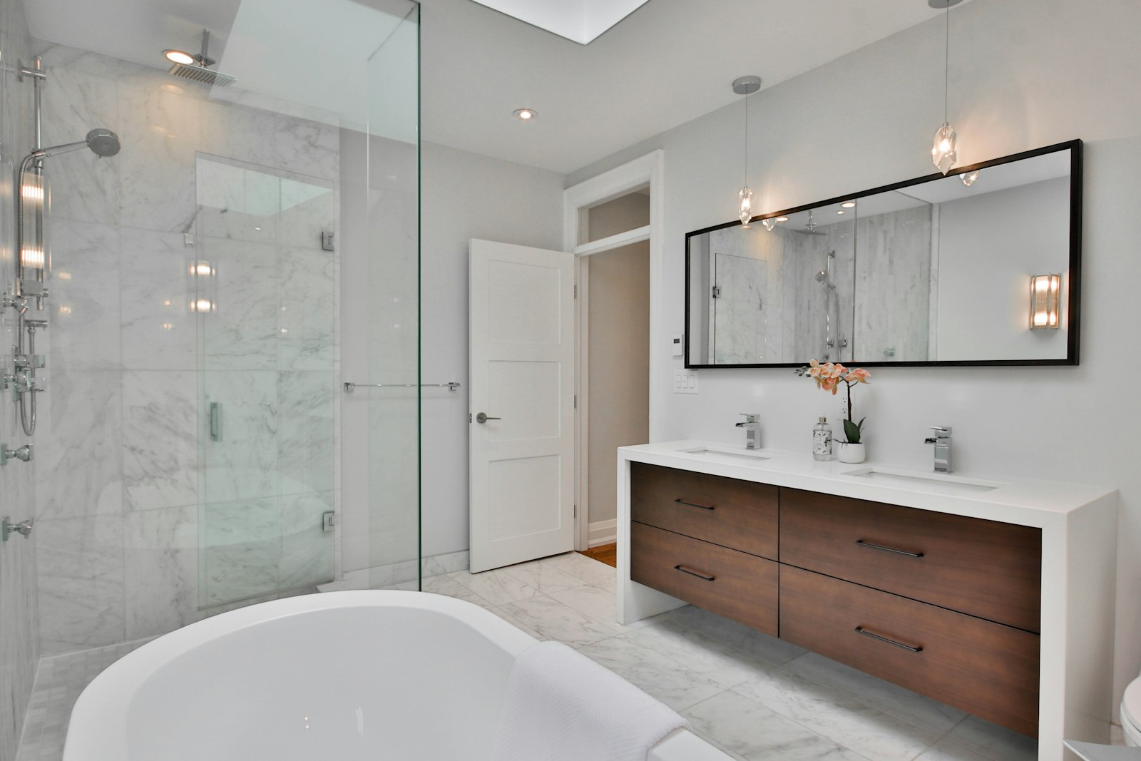 Douche à l'italienne installée